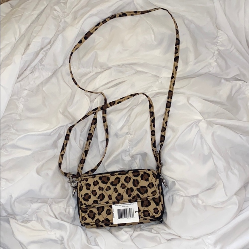 NWT Vera Bradley all in one crossbody Leopard